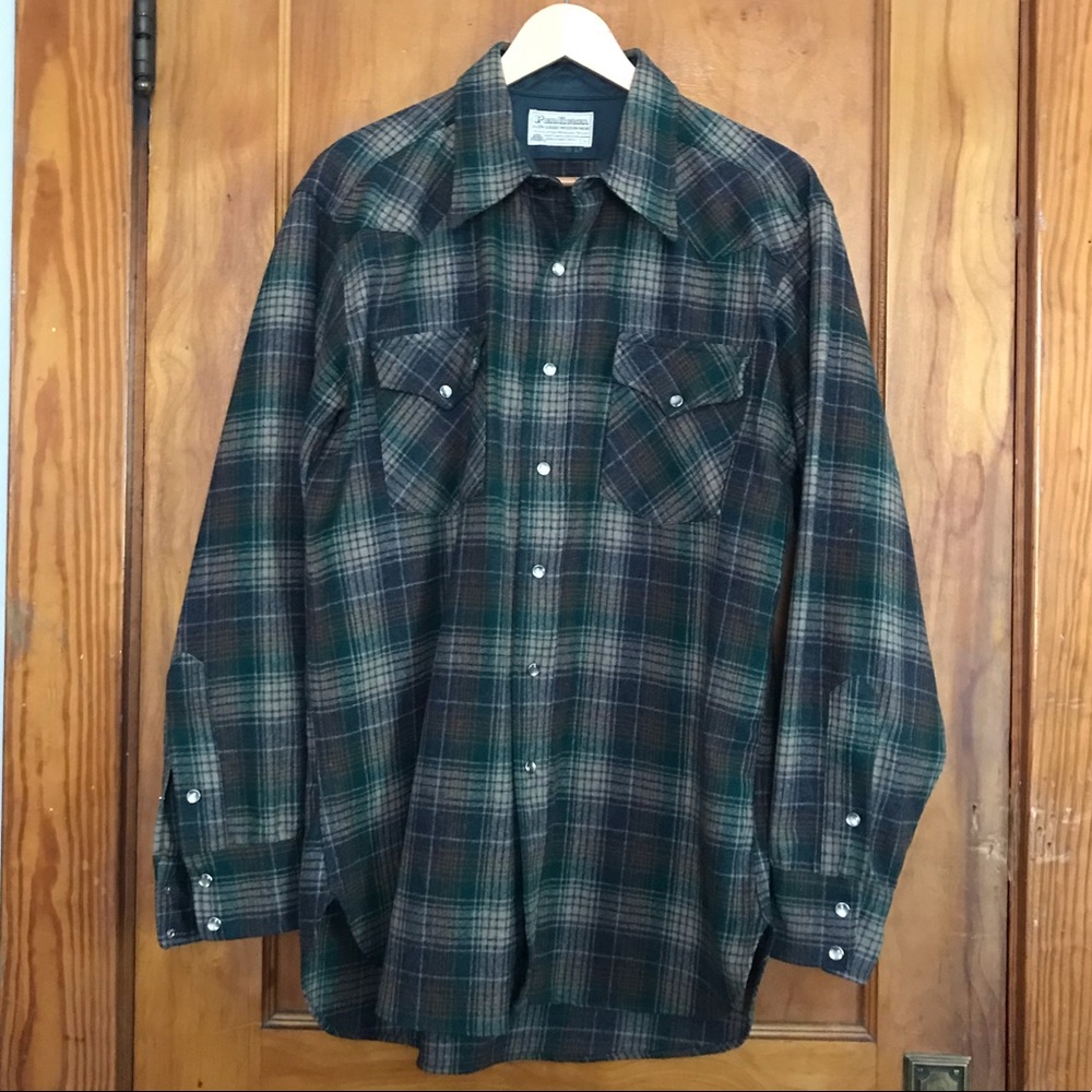 Vintage Pendleton - Men’s Large wool plaid shirt